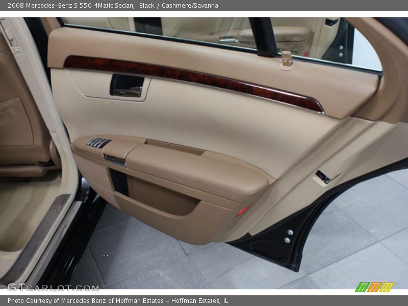 Black / Cashmere/Savanna 2008 Mercedes-Benz S 550 4Matic Sedan