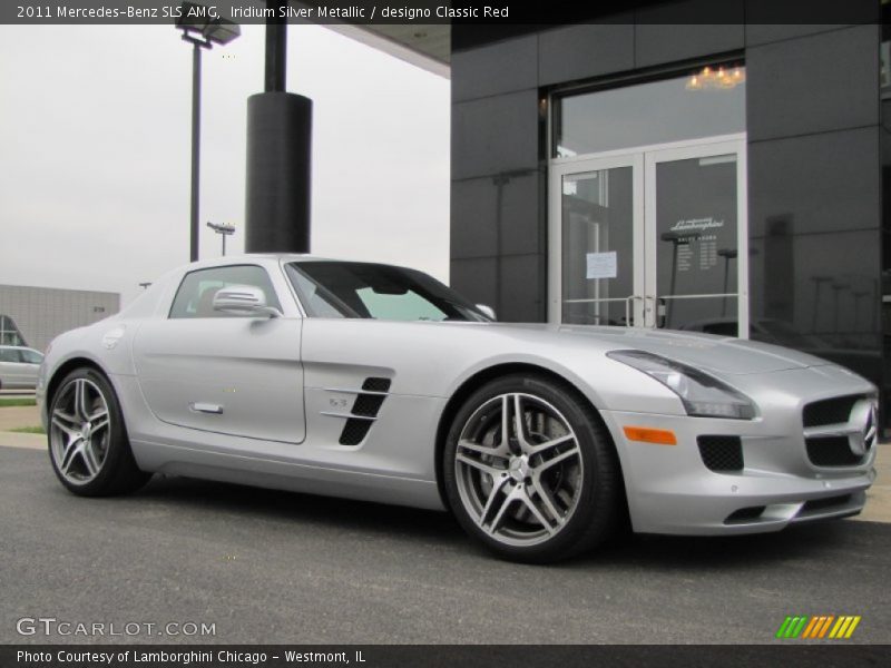 Iridium Silver Metallic / designo Classic Red 2011 Mercedes-Benz SLS AMG