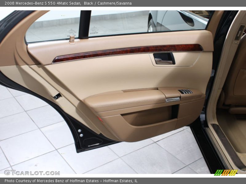 Black / Cashmere/Savanna 2008 Mercedes-Benz S 550 4Matic Sedan