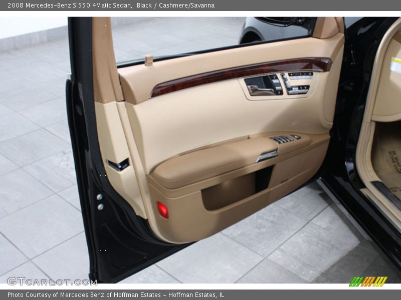 Black / Cashmere/Savanna 2008 Mercedes-Benz S 550 4Matic Sedan