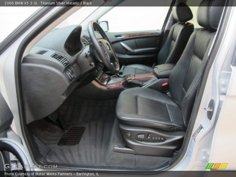 Titanium Silver Metallic / Black 2006 BMW X5 3.0i