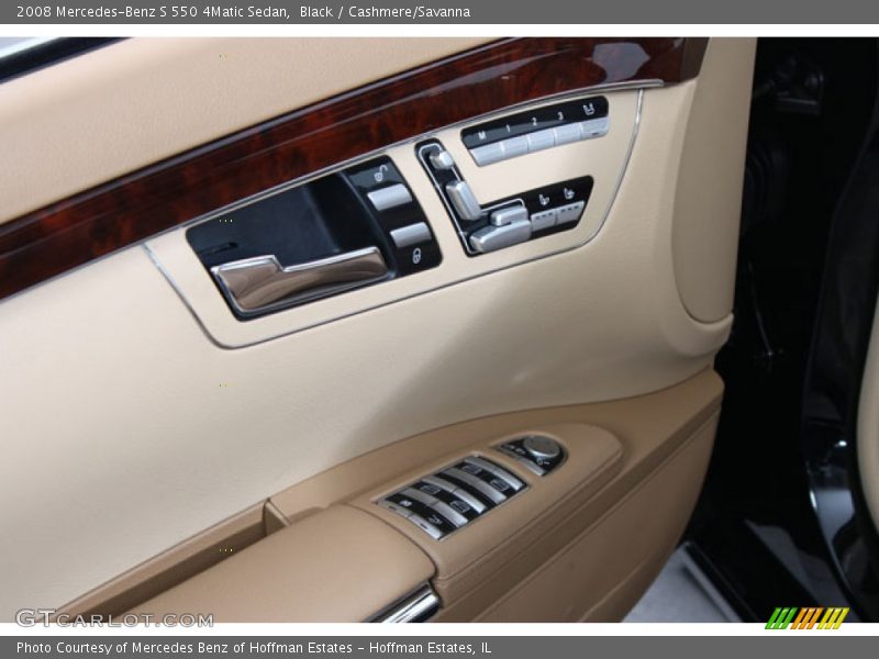 Black / Cashmere/Savanna 2008 Mercedes-Benz S 550 4Matic Sedan