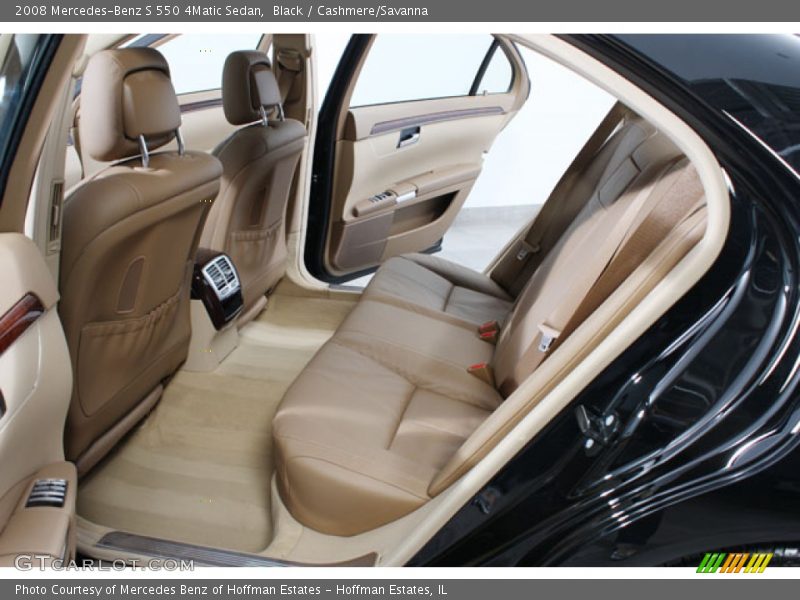 Black / Cashmere/Savanna 2008 Mercedes-Benz S 550 4Matic Sedan