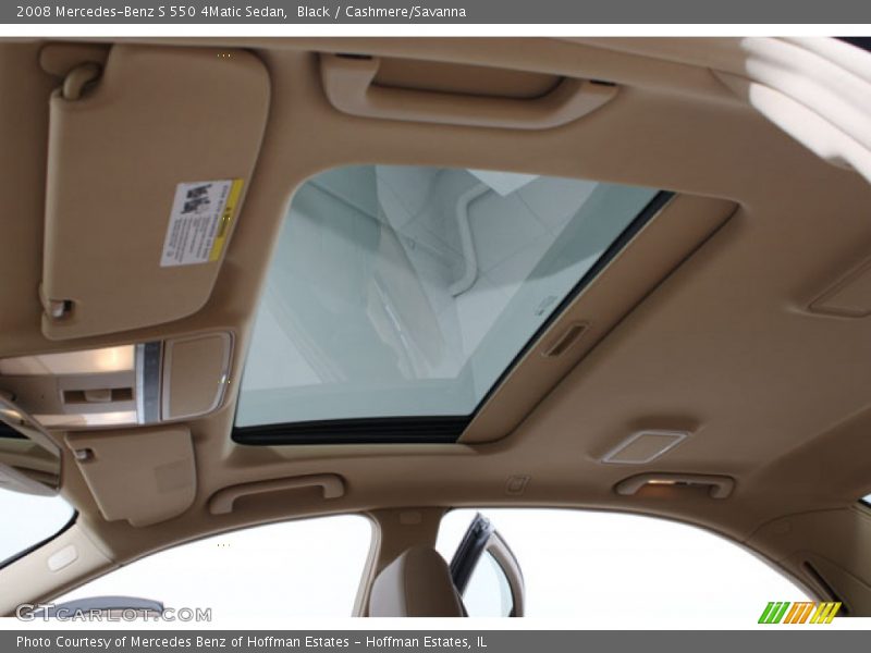 Black / Cashmere/Savanna 2008 Mercedes-Benz S 550 4Matic Sedan