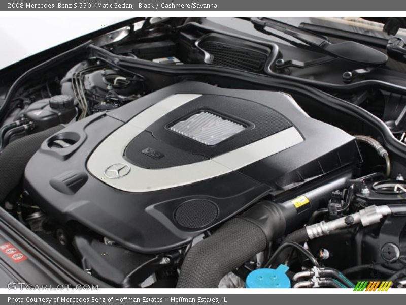 Black / Cashmere/Savanna 2008 Mercedes-Benz S 550 4Matic Sedan