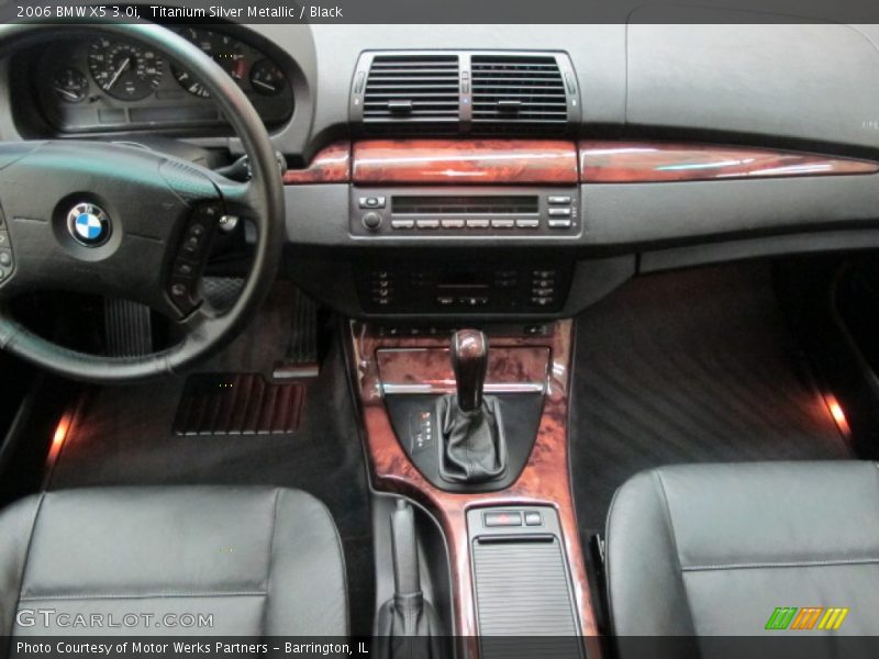 Titanium Silver Metallic / Black 2006 BMW X5 3.0i