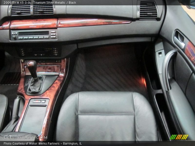 Titanium Silver Metallic / Black 2006 BMW X5 3.0i