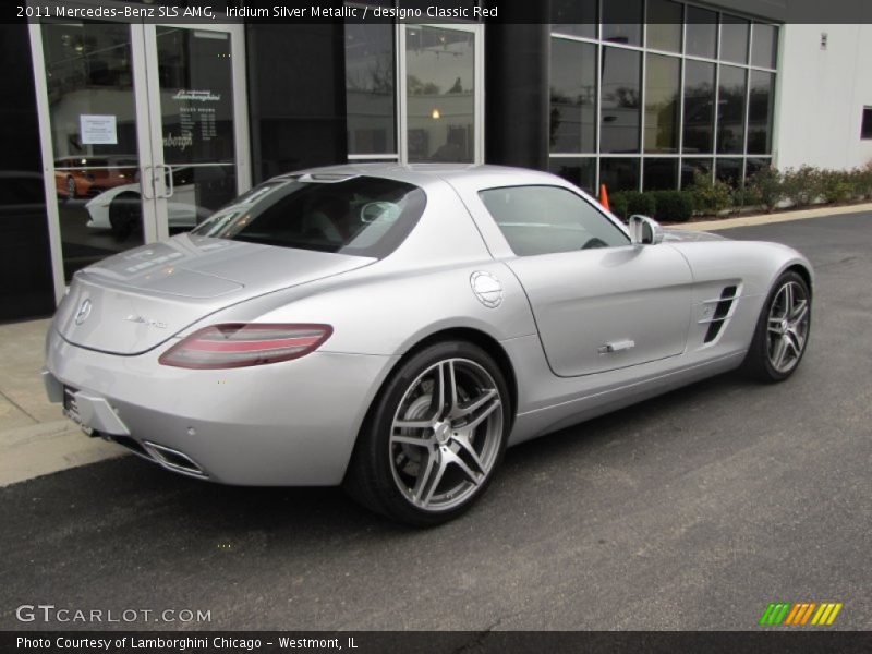 Iridium Silver Metallic / designo Classic Red 2011 Mercedes-Benz SLS AMG