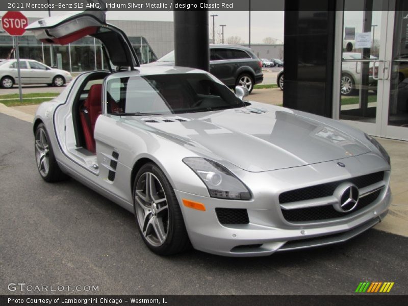 Iridium Silver Metallic / designo Classic Red 2011 Mercedes-Benz SLS AMG