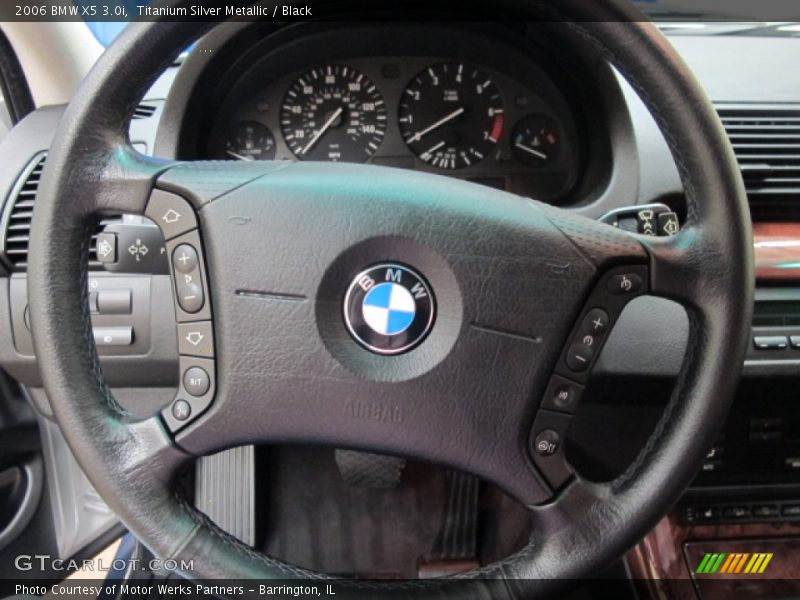 Titanium Silver Metallic / Black 2006 BMW X5 3.0i