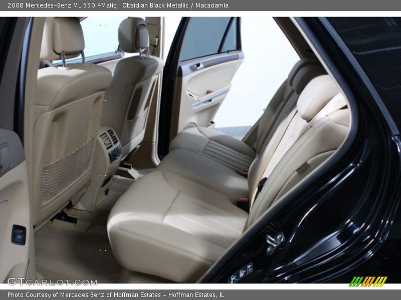 Obsidian Black Metallic / Macadamia 2008 Mercedes-Benz ML 550 4Matic