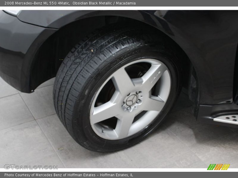 Obsidian Black Metallic / Macadamia 2008 Mercedes-Benz ML 550 4Matic