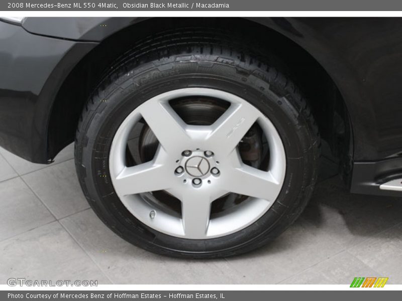 Obsidian Black Metallic / Macadamia 2008 Mercedes-Benz ML 550 4Matic