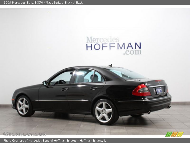 Black / Black 2009 Mercedes-Benz E 350 4Matic Sedan