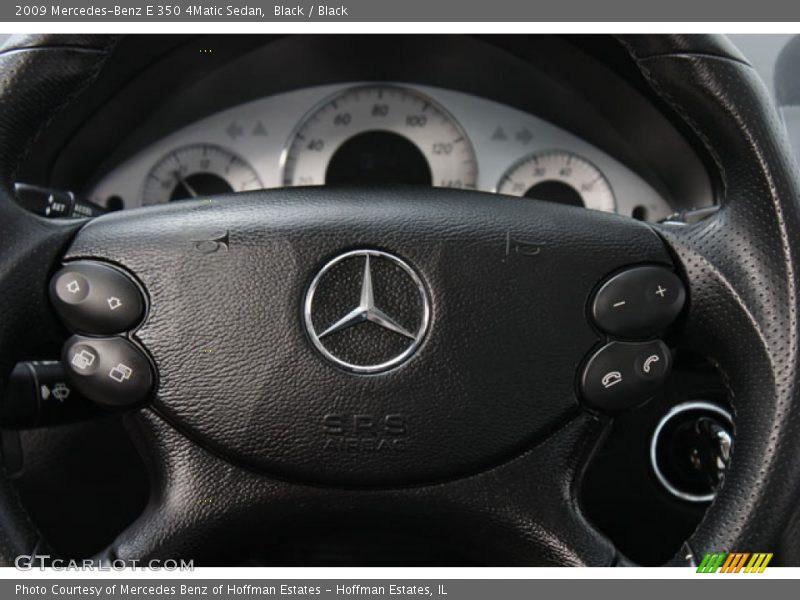 Black / Black 2009 Mercedes-Benz E 350 4Matic Sedan