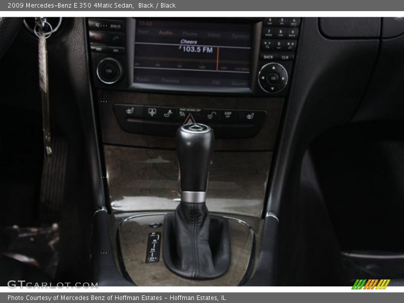 Black / Black 2009 Mercedes-Benz E 350 4Matic Sedan