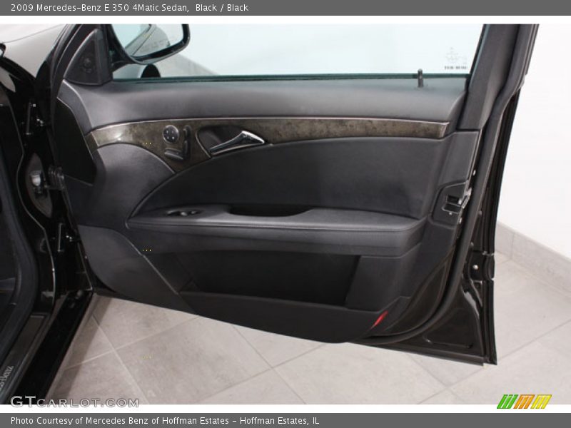Black / Black 2009 Mercedes-Benz E 350 4Matic Sedan
