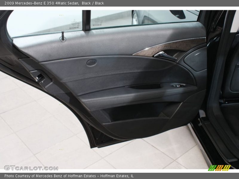 Black / Black 2009 Mercedes-Benz E 350 4Matic Sedan