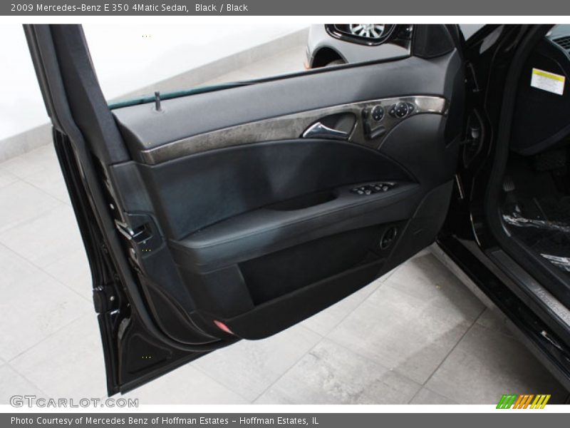 Black / Black 2009 Mercedes-Benz E 350 4Matic Sedan