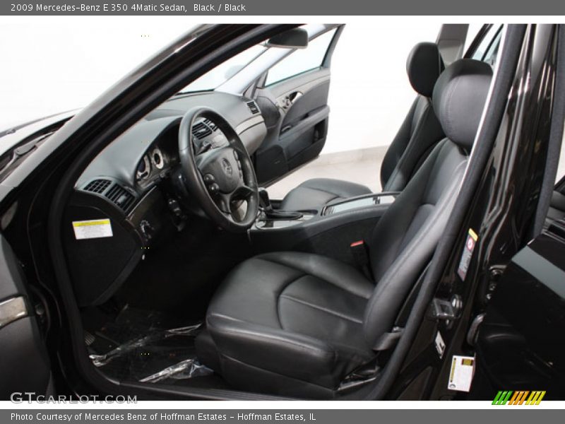 Black / Black 2009 Mercedes-Benz E 350 4Matic Sedan