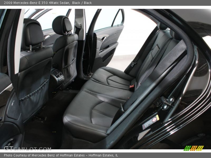 Black / Black 2009 Mercedes-Benz E 350 4Matic Sedan