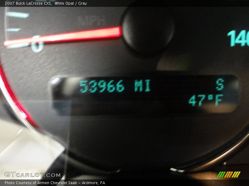 White Opal / Gray 2007 Buick LaCrosse CXS