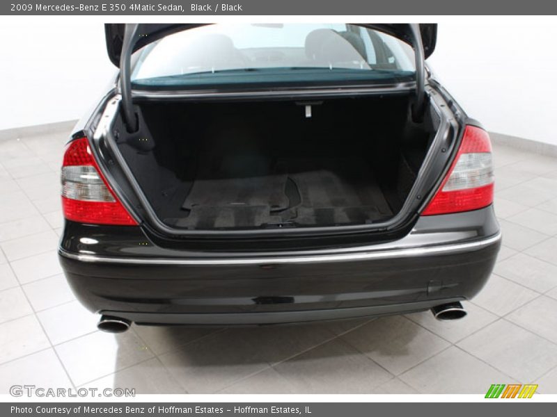 Black / Black 2009 Mercedes-Benz E 350 4Matic Sedan