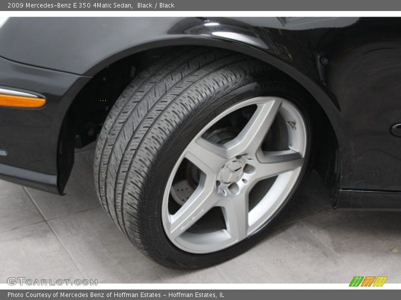 Black / Black 2009 Mercedes-Benz E 350 4Matic Sedan
