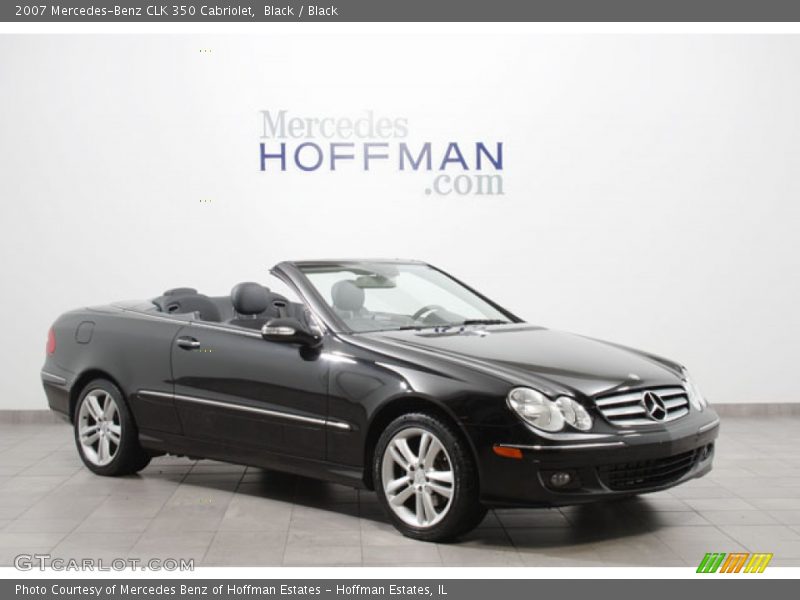 Black / Black 2007 Mercedes-Benz CLK 350 Cabriolet
