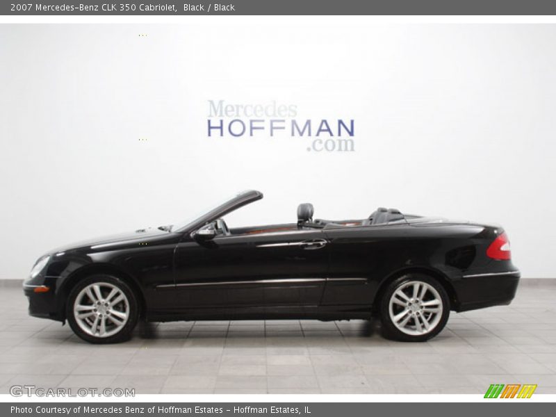 Black / Black 2007 Mercedes-Benz CLK 350 Cabriolet