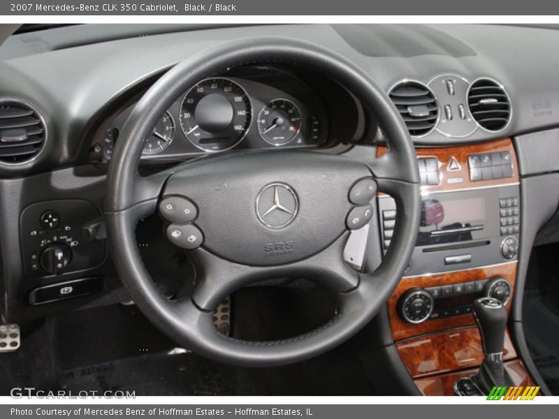 Black / Black 2007 Mercedes-Benz CLK 350 Cabriolet