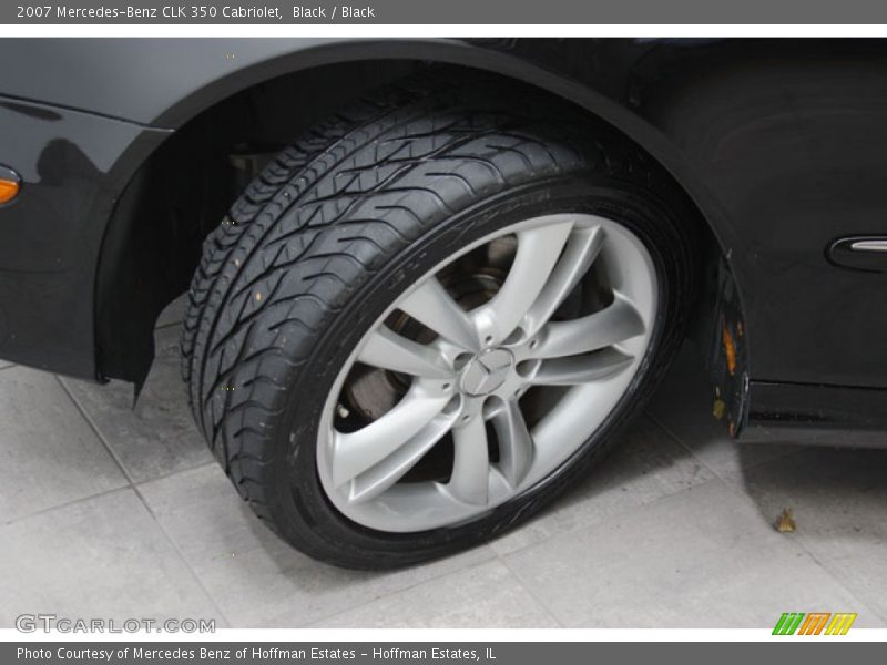 Black / Black 2007 Mercedes-Benz CLK 350 Cabriolet