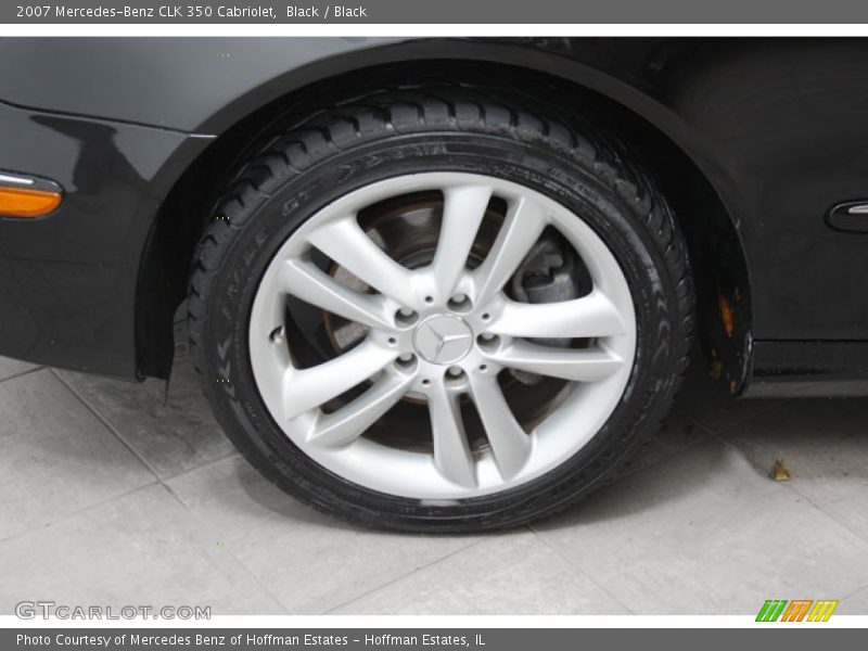 Black / Black 2007 Mercedes-Benz CLK 350 Cabriolet