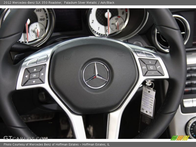 Paladium Silver Metallic / Ash/Black 2012 Mercedes-Benz SLK 350 Roadster