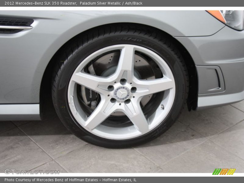 Paladium Silver Metallic / Ash/Black 2012 Mercedes-Benz SLK 350 Roadster