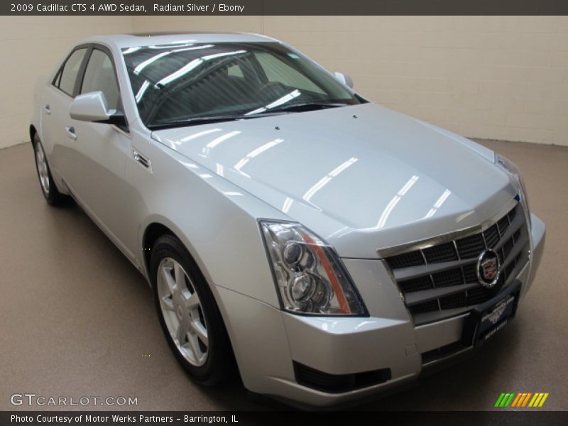 Radiant Silver / Ebony 2009 Cadillac CTS 4 AWD Sedan