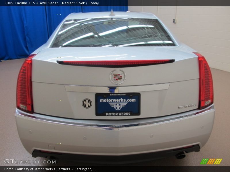 Radiant Silver / Ebony 2009 Cadillac CTS 4 AWD Sedan