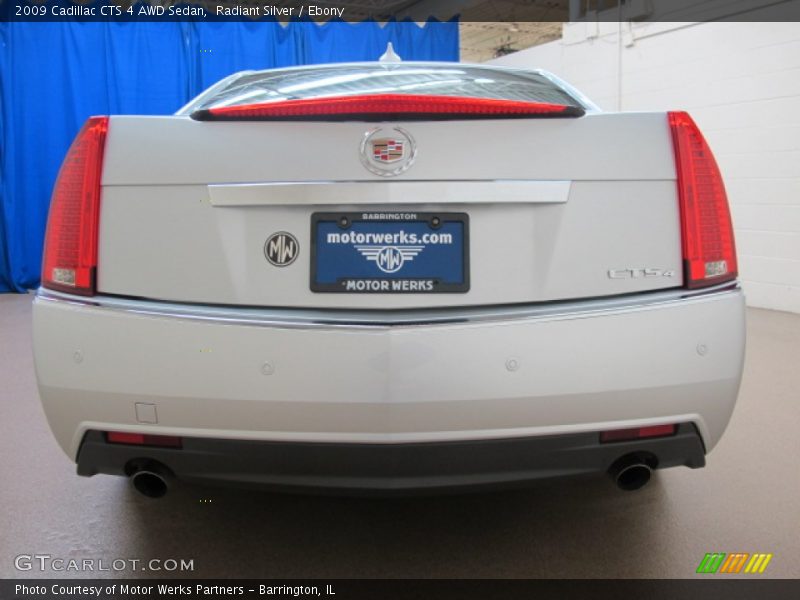 Radiant Silver / Ebony 2009 Cadillac CTS 4 AWD Sedan