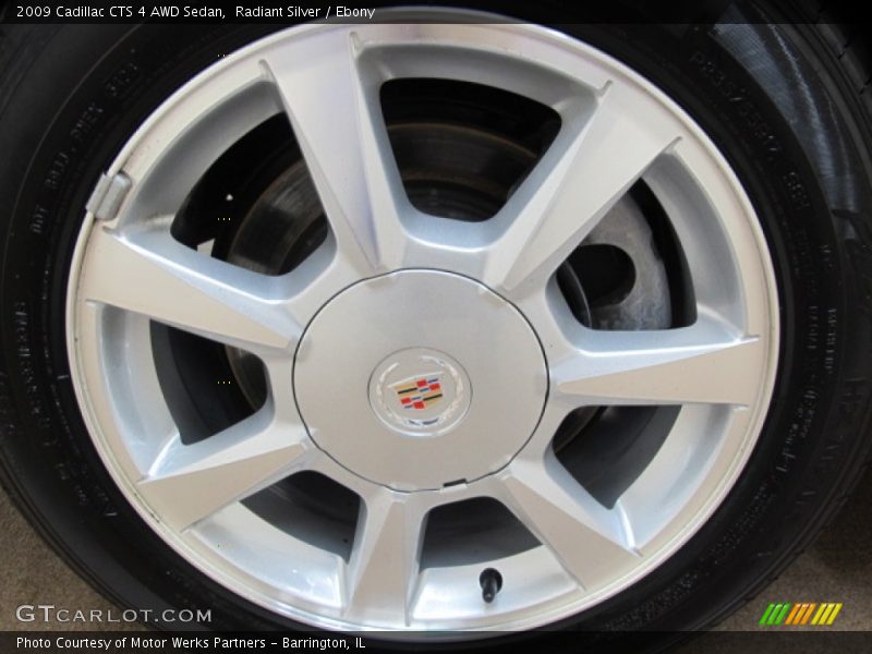 Radiant Silver / Ebony 2009 Cadillac CTS 4 AWD Sedan