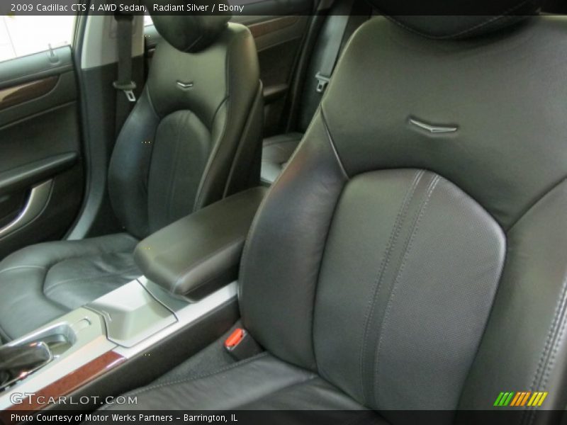 Radiant Silver / Ebony 2009 Cadillac CTS 4 AWD Sedan