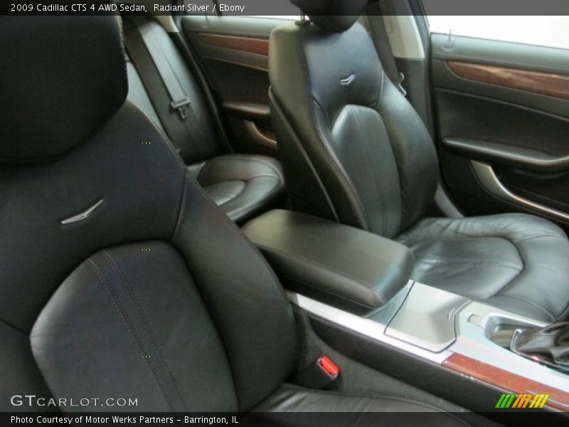 Radiant Silver / Ebony 2009 Cadillac CTS 4 AWD Sedan