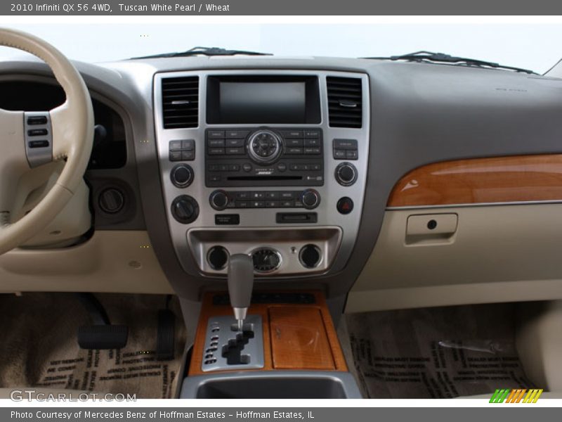 Tuscan White Pearl / Wheat 2010 Infiniti QX 56 4WD