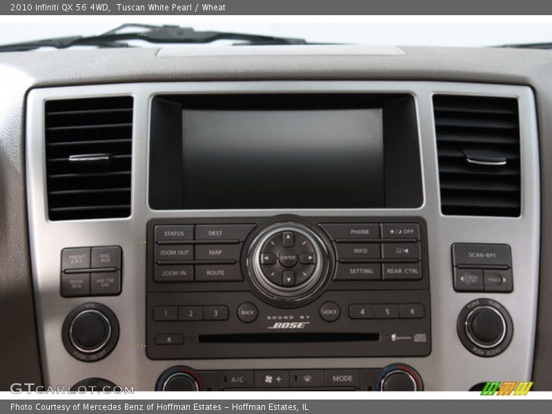 Tuscan White Pearl / Wheat 2010 Infiniti QX 56 4WD