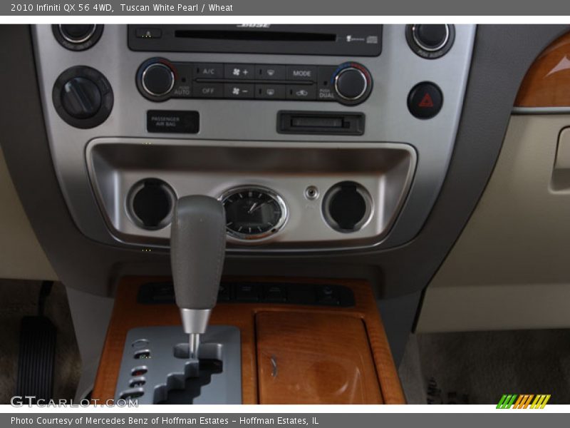 Tuscan White Pearl / Wheat 2010 Infiniti QX 56 4WD