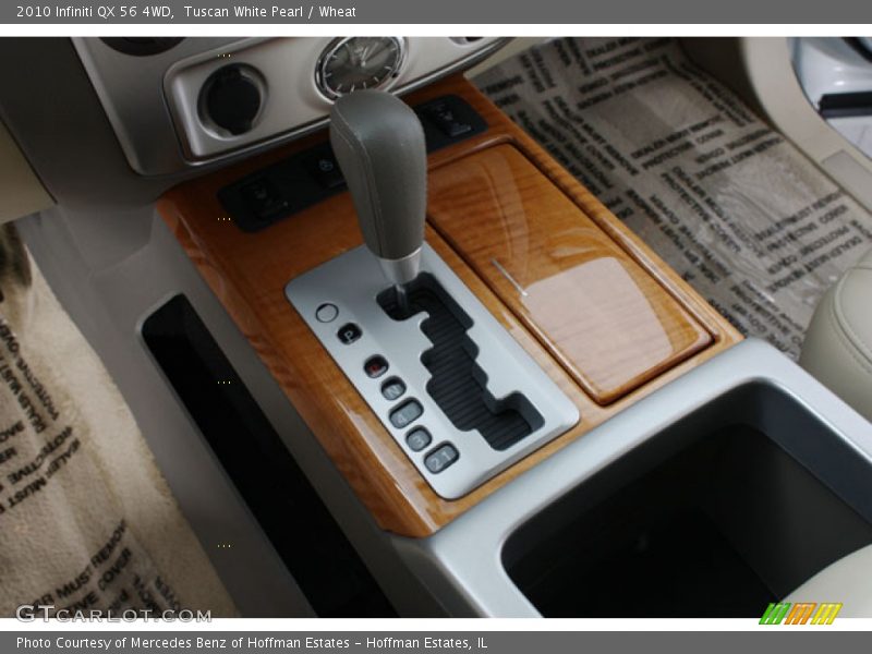 Tuscan White Pearl / Wheat 2010 Infiniti QX 56 4WD