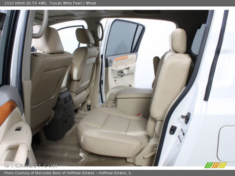 Tuscan White Pearl / Wheat 2010 Infiniti QX 56 4WD
