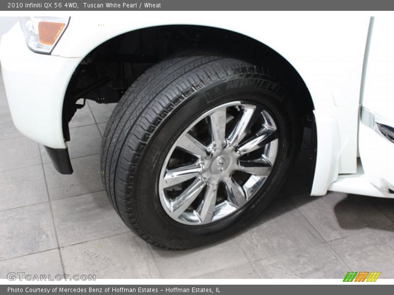 Tuscan White Pearl / Wheat 2010 Infiniti QX 56 4WD