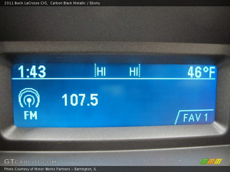 Carbon Black Metallic / Ebony 2011 Buick LaCrosse CXS