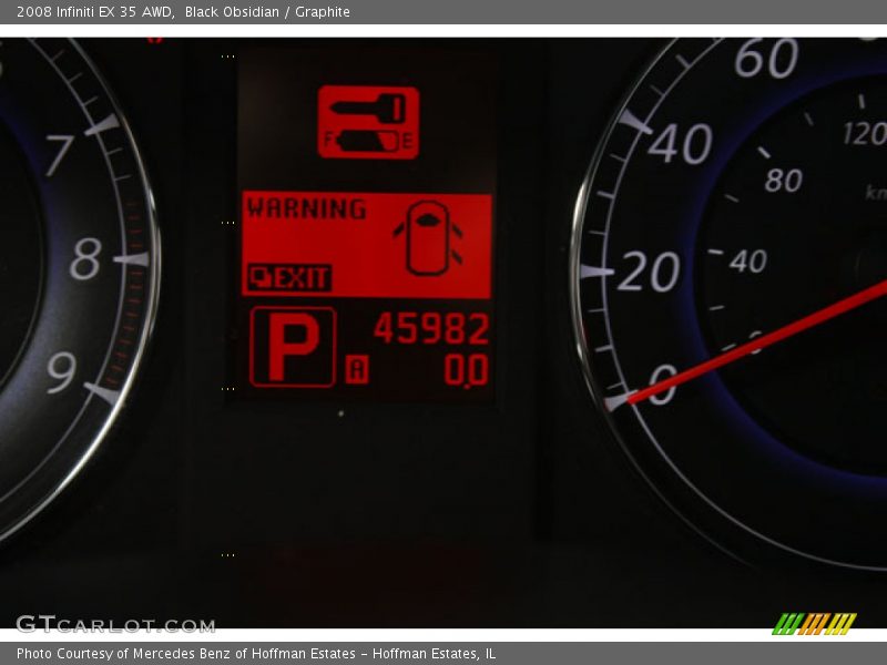Black Obsidian / Graphite 2008 Infiniti EX 35 AWD