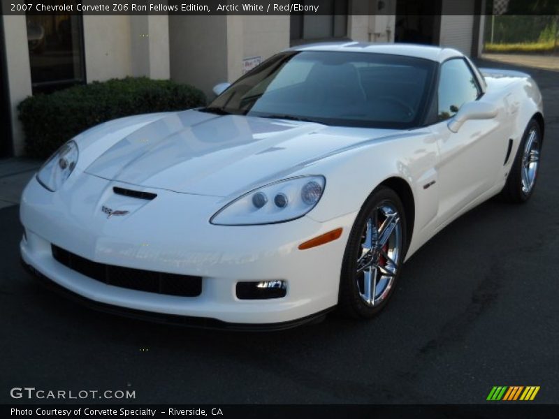 Arctic White / Red/Ebony 2007 Chevrolet Corvette Z06 Ron Fellows Edition
